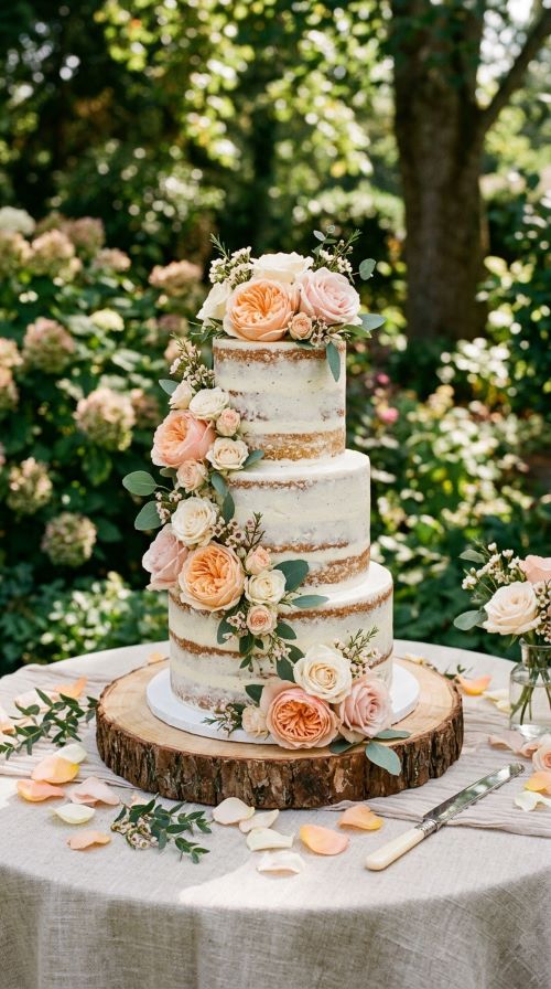 Naked or Semi-Naked Cake Display