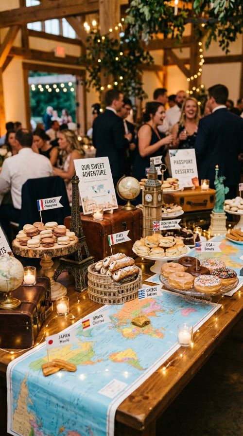 Travel-Themed Dessert Table