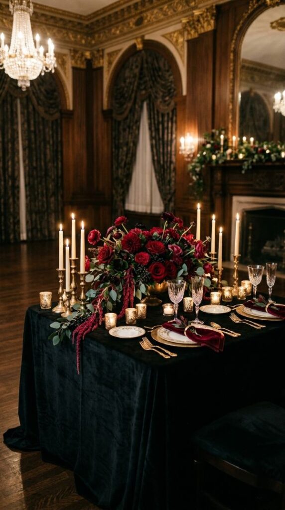 Velvet Sweetheart Table