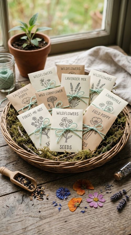 Wildflower Seed Packet Favours