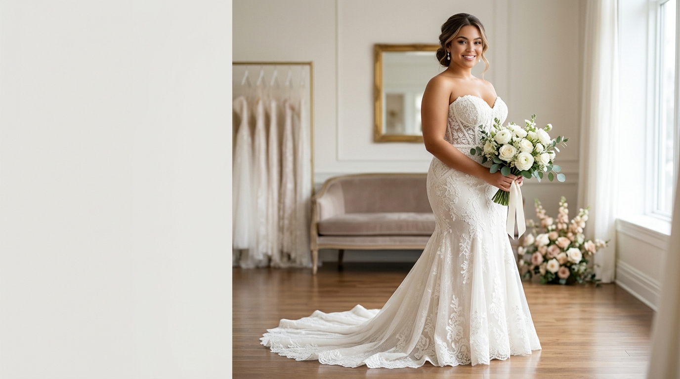 14 Curvy Wedding Dress Ideas That Hug Your Shape in All the Right Ways