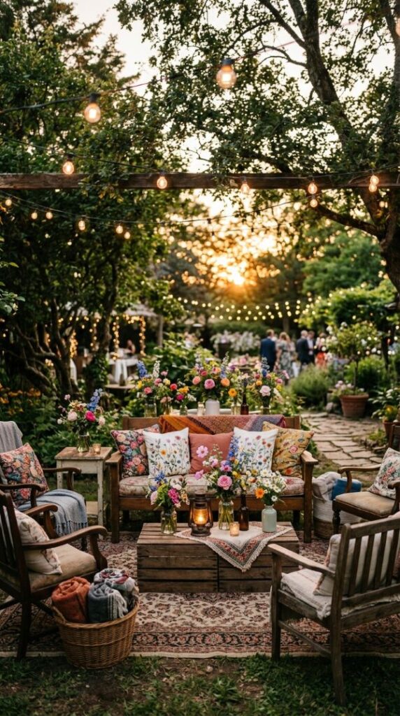 Cozy Outdoor Lounge Corner