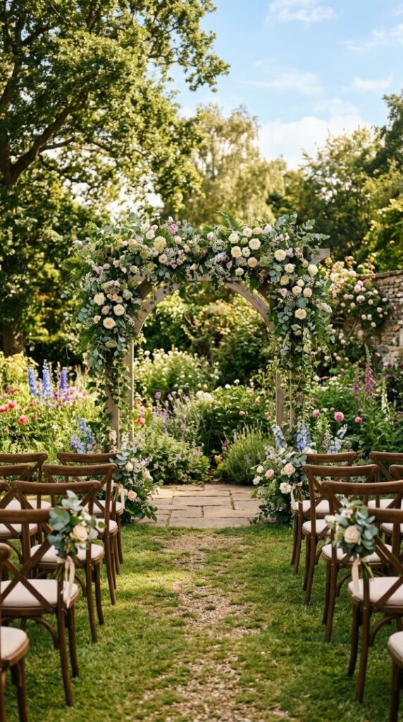 Garden Arch Covered with Greenery