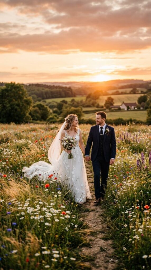 Golden Hour Meadow Portraits