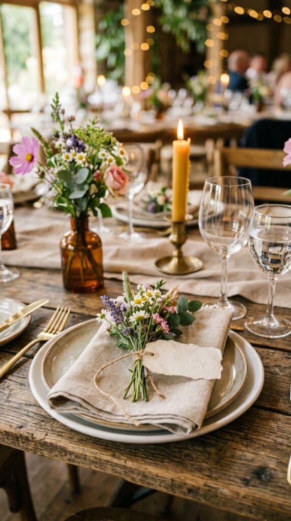 Mini Wildflower Place Settings