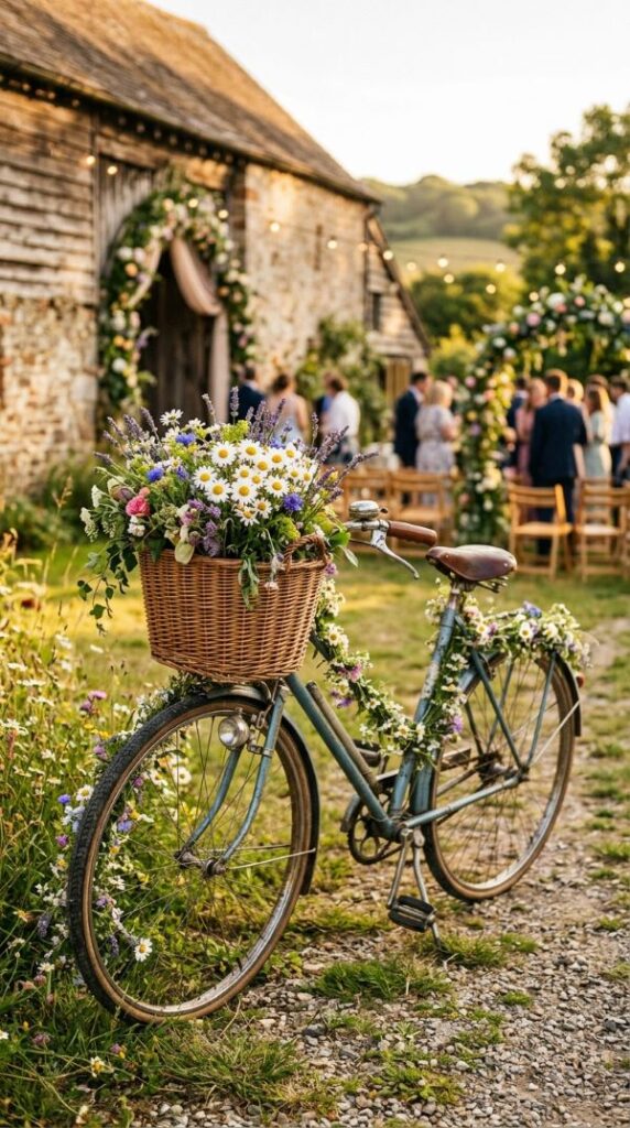 Vintage Bicycle Flower Display