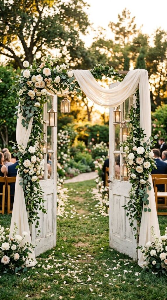 Vintage Door Frame Wedding Arch