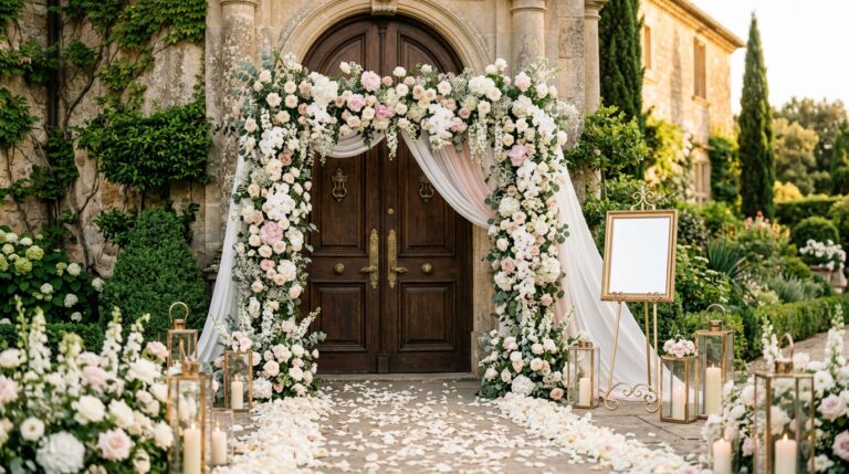 35 Stunning Wedding Entrance Door Ideas for a Grand First Impression