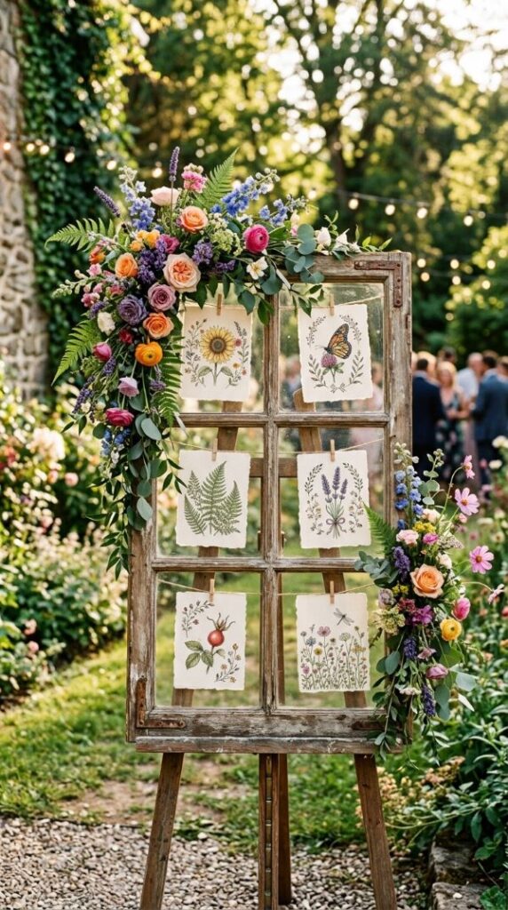 Wildflower Seating Chart Display