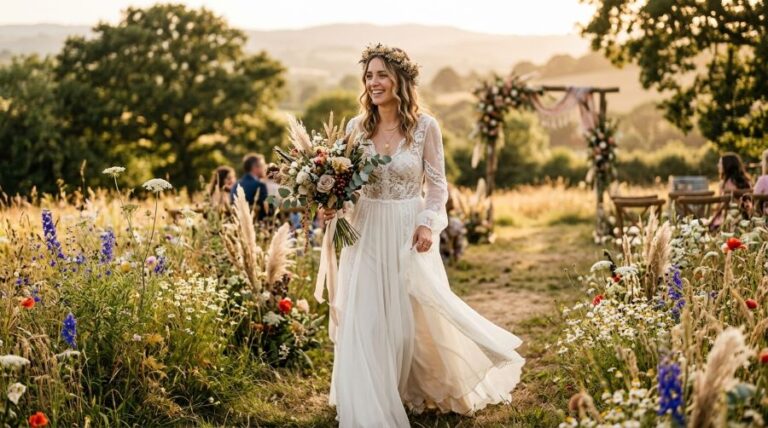 Boho Wedding Dresses That Feel Effortlessly Romantic & Dreamy