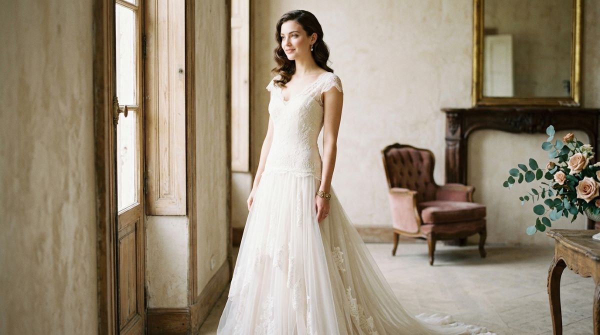 Drop Waist Wedding Dresses That Feel Vintage and Elegant