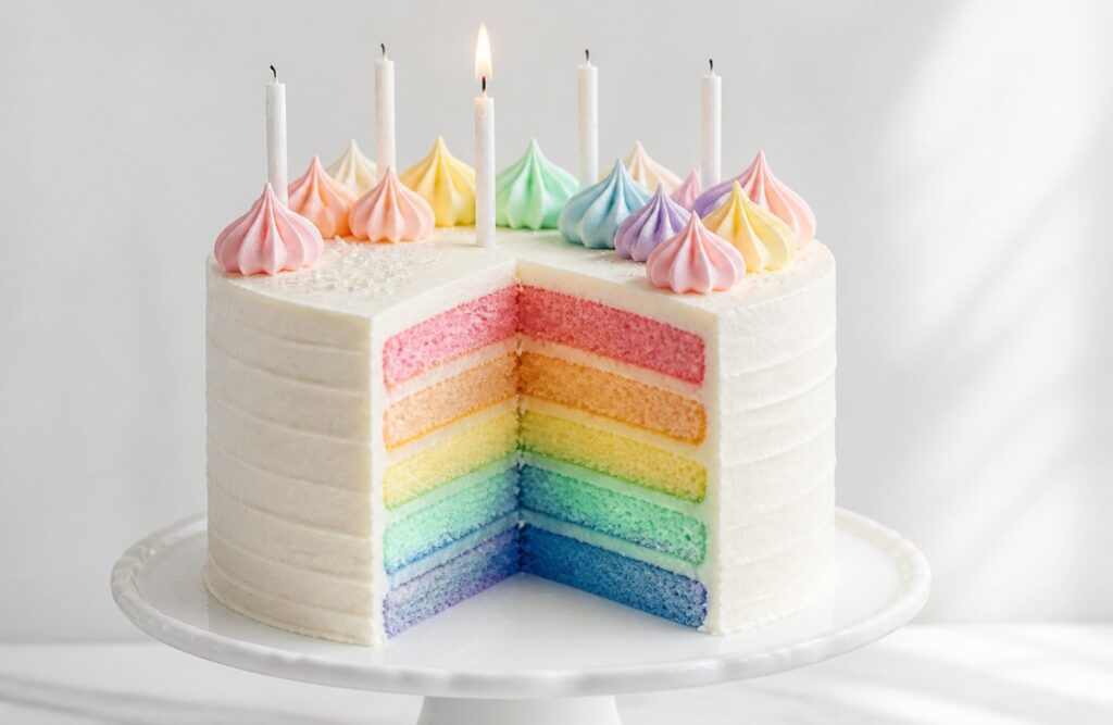 Pastel Rainbow Layer Cake