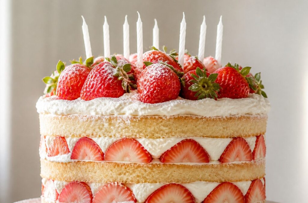 Strawberry Shortcake Birthday Cake