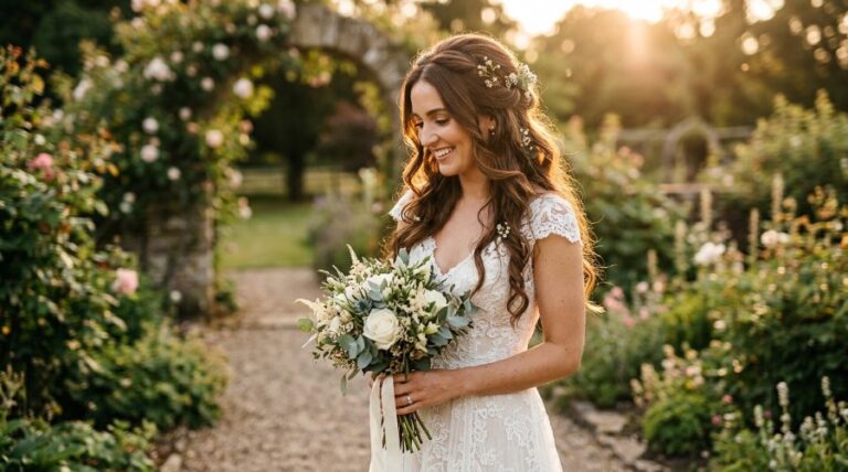 27 Brunette Boho Bridal Hairstyles That Look Warm, Romantic & Natural