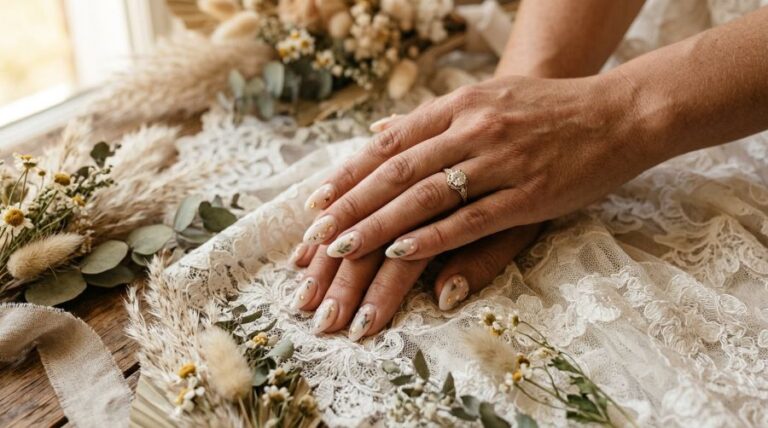 38 Boho Wedding Nails That Will Make Your Bridal Look Feel Purely Magical