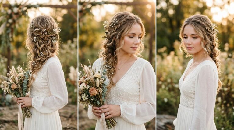 Boho Bridal Hair Ideas That Will Make You Look Effortlessly Beautiful