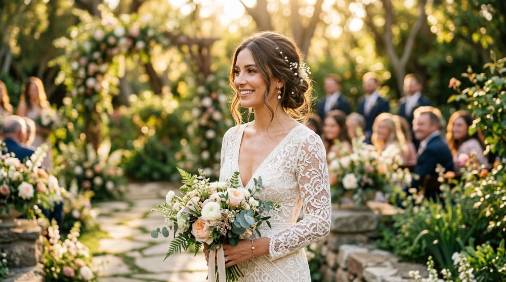 Boho Bridal Updo Hairstyles That Look Relaxed, Elegant & Wedding-Ready