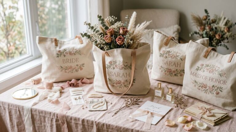 Personalized Bride Tote Bags for Bridesmaid Gifts Ideas That She’ll Actually Use